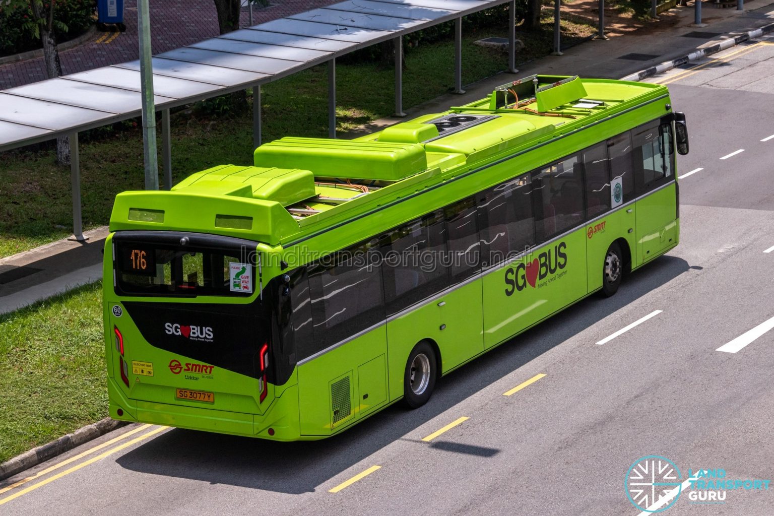 SMRT Buses Linkker LM312 (SG3077Y) [Rear] | Land Transport Guru