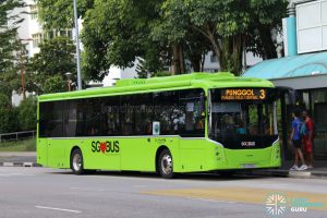 Bus 3 - Go-Ahead Singapore CRRC C12 (SG4006X)