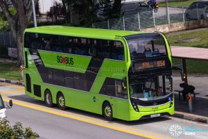 Bus 854 - Tower Transit Alexander Dennis Enviro500 (3-Door) (SG6369K)