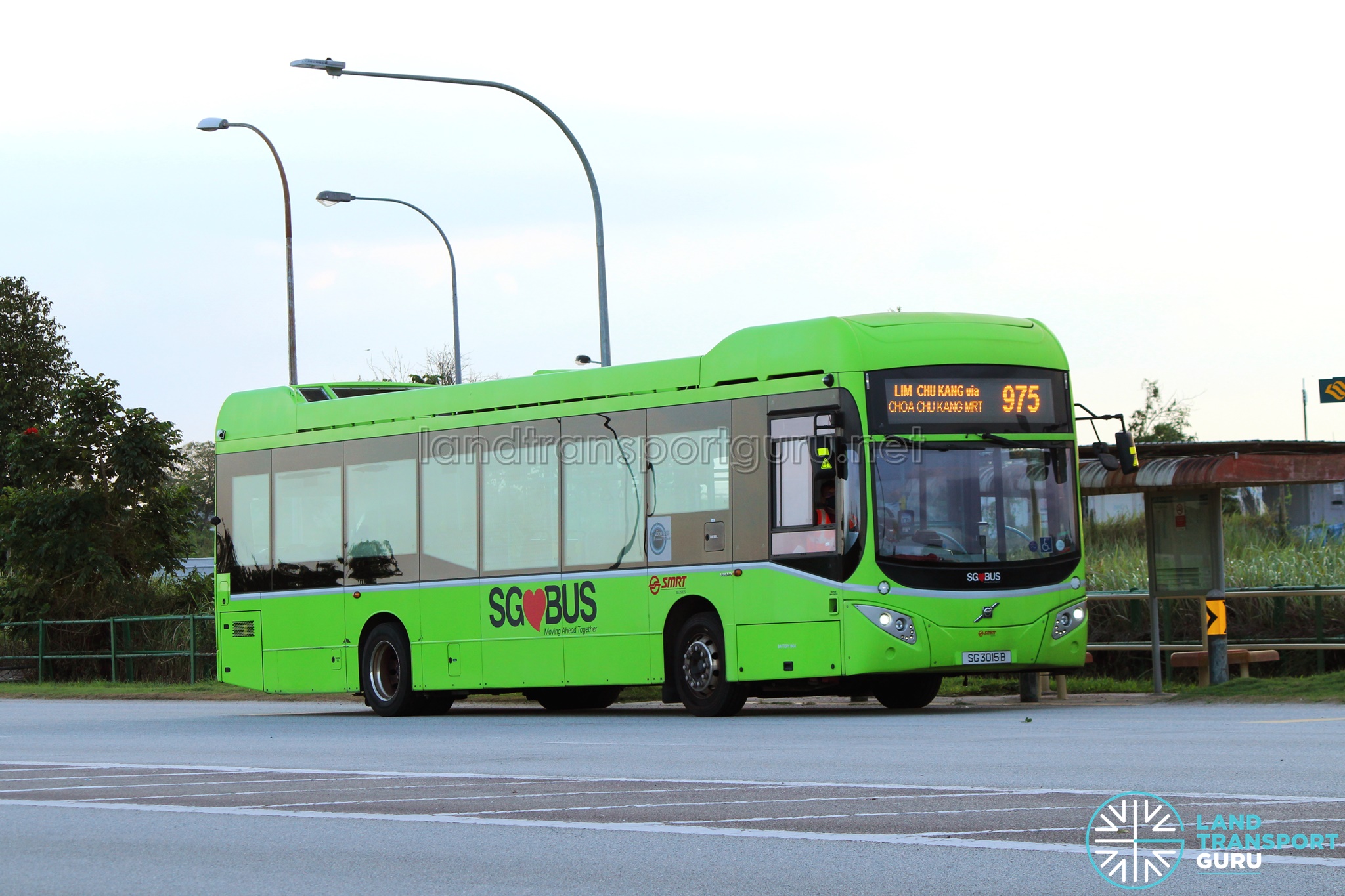 Bus 975 - SMRT Buses Volvo B5LH (SG3015B)
