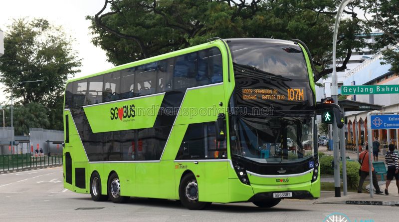 Bus 107M - SBS Transit Alexander Dennis Enviro500 3-Door (SG6358S)