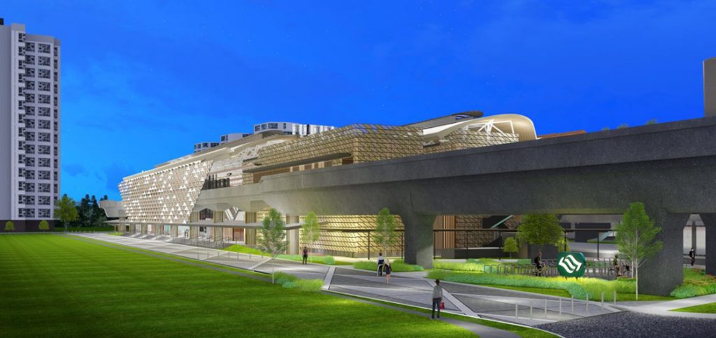 Artist Impression of JS1 Choa Chu Kang Station (Image: Aurecon Group)