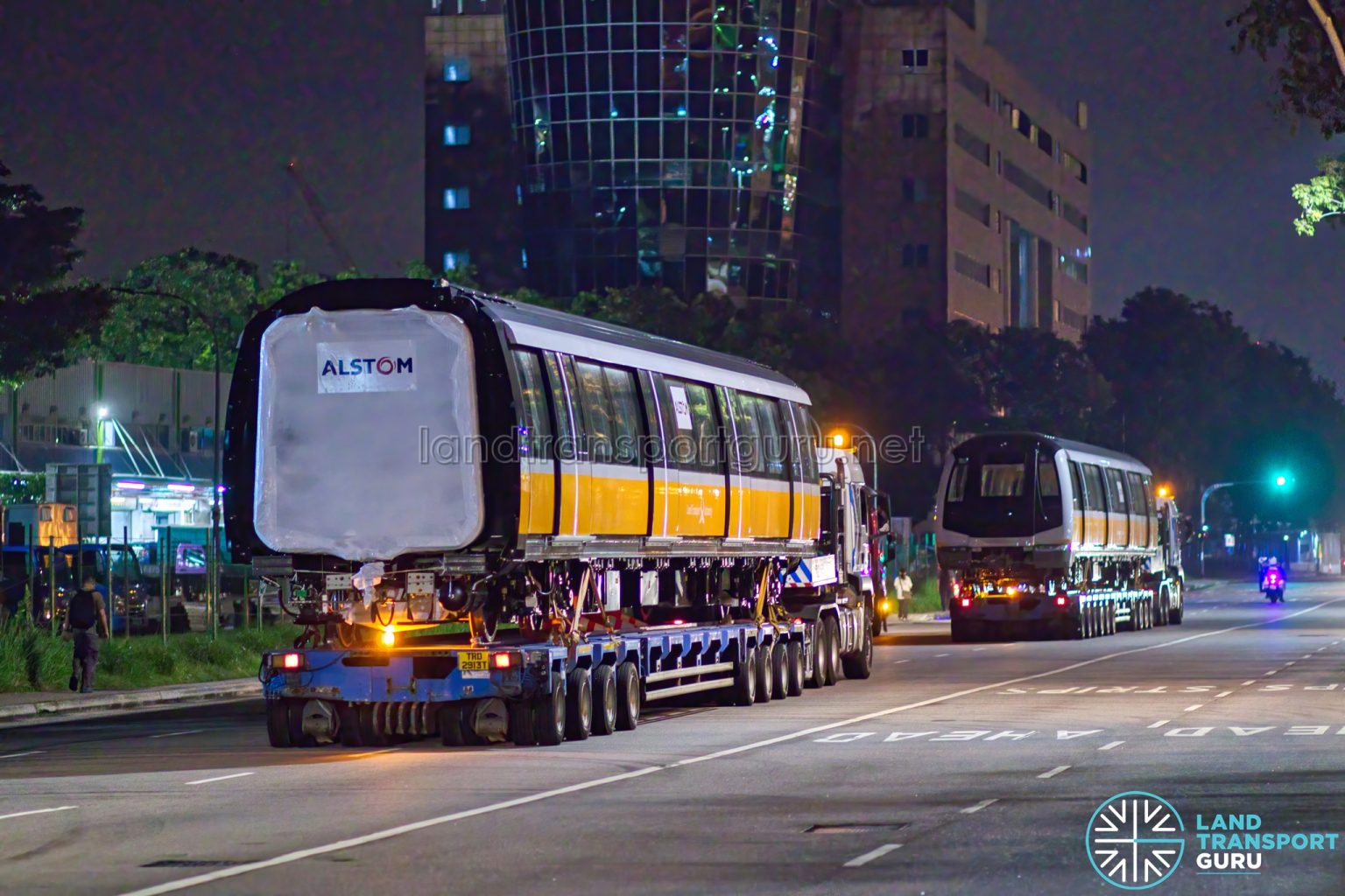 Alstom Metropolis C851E (CCL) train departing Pasir Panjang Terminal Land Transport Guru