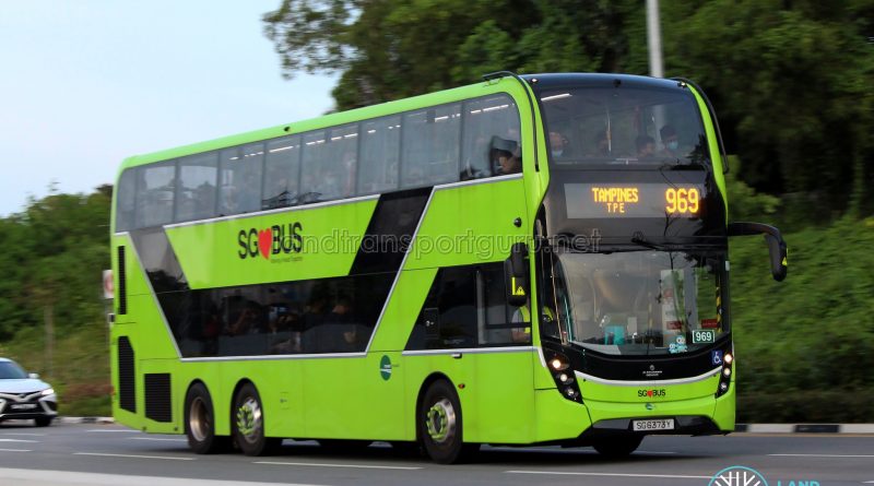 Bus 969 - Tower Transit ADL Enviro500 3-Door (SG6373Y)