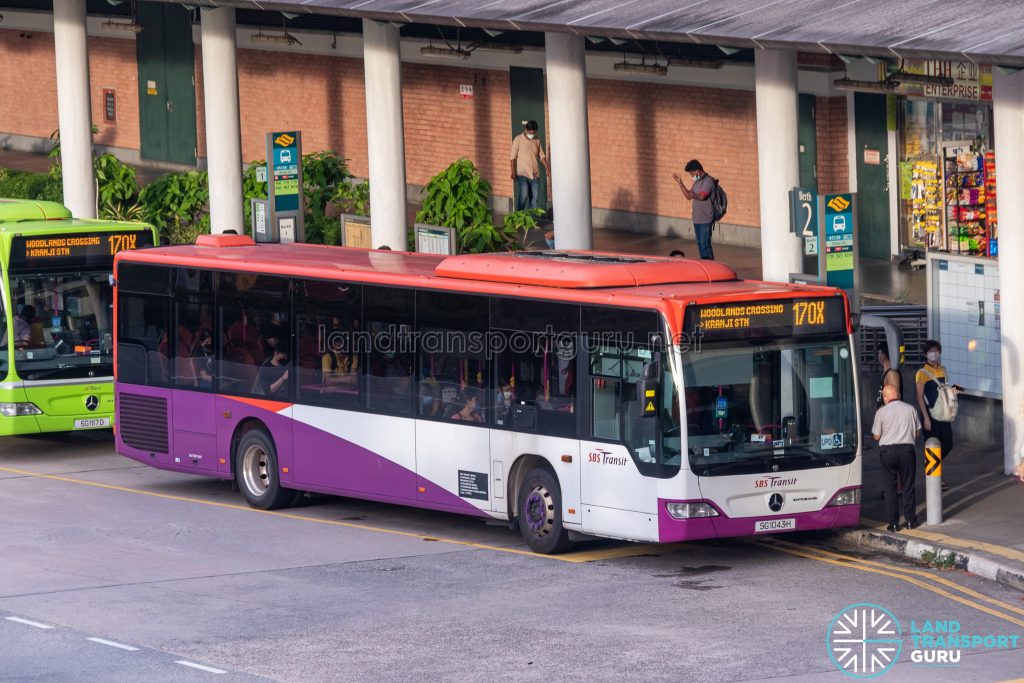 Bus 170X - SBS Transit Mercedes-Benz Citaro (SG1043H)