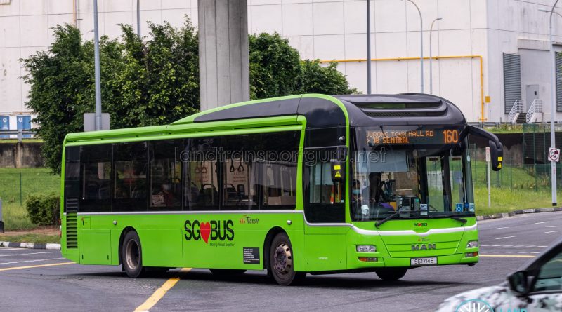 Bus 160 - SBS Transit MAN A22 (SG1714E)