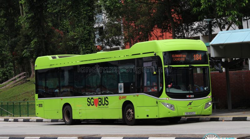 Bus 184 - SMRT Buses Volvo B5LH (SG3012J)
