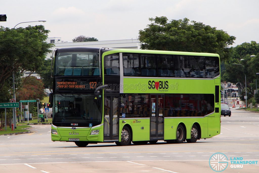 Bus 127 - SBS Transit MAN A95 Euro 6 (SG6240Y)