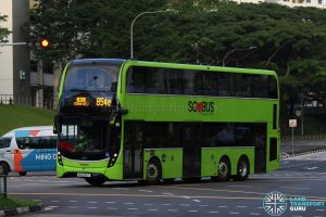 Bus 854e - Tower Transit Alexander Dennis Enviro500 3-Door (SG6366T)