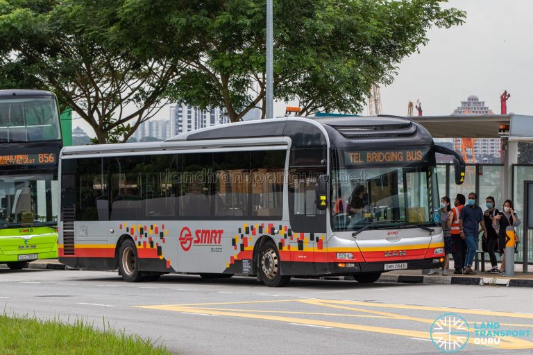 TEL Bridging Bus – SMRT Buses MAN A22 (SMB284H) | Land Transport Guru