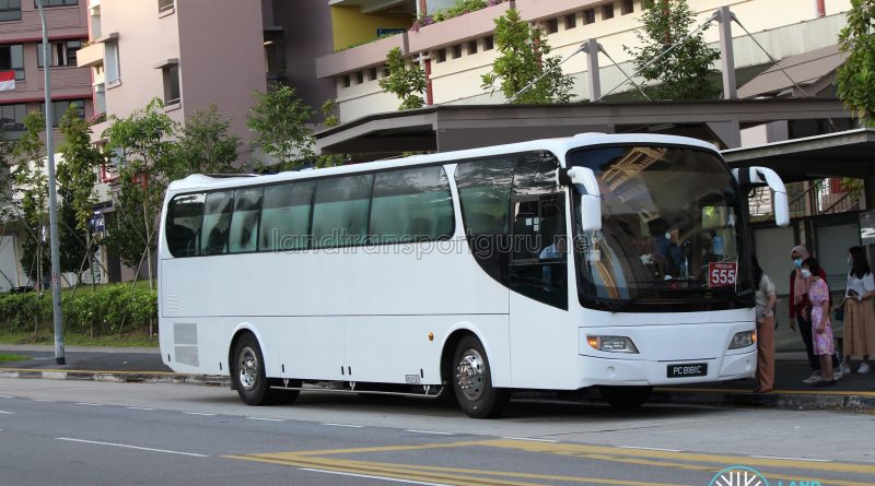 Premium Bus 555: City Bus Pte Ltd Isuzu LT134P (PC8181C)