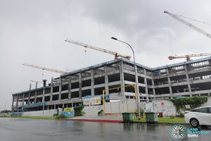 Sengkang West Bus Depot - Construction Status July 2022