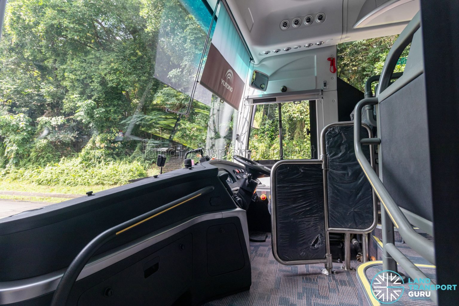 Woodlands Transport Yutong E11 Front door entrance Land Transport Guru