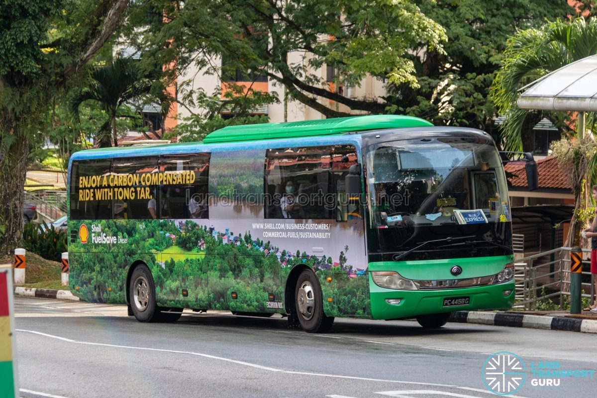 NTU Campus Blue Express Tong Tar Transport Yutong ZK6116H1 PC4458G ntu-campus-blue-express-tong-tar-transport-yutong-zk6116h1-pc4458g