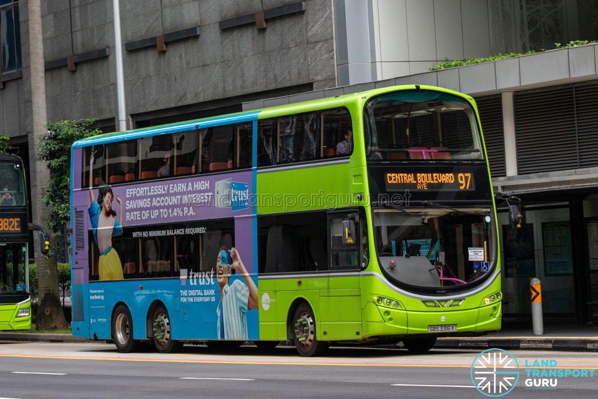 Bus 97 [F1 Diversion] – Tower Transit Volvo B9TL Wright (SBS3316X ...