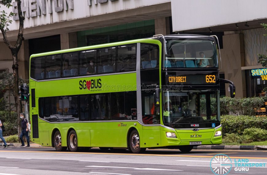 SBS Transit City Direct Bus Service 652