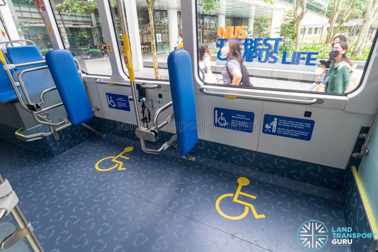 ComfortDelGro Bus BYD B12 Two wheelchair bays Land Transport Guru