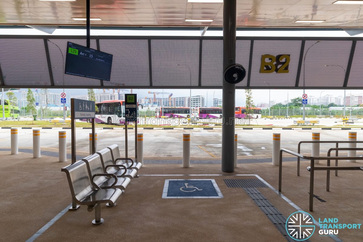 Tampines North Bus Interchange – Priority Seating and boarding area ...
