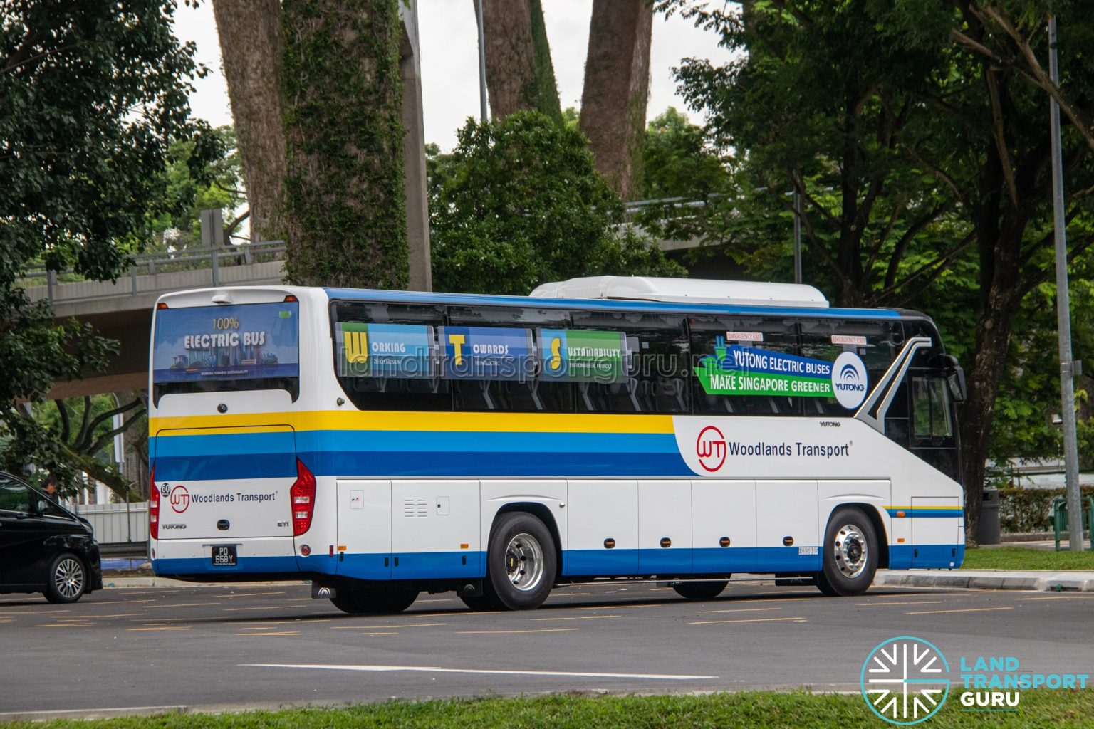 Woodlands Transport Yutong E11 (PD558Y) Rear Land Transport Guru