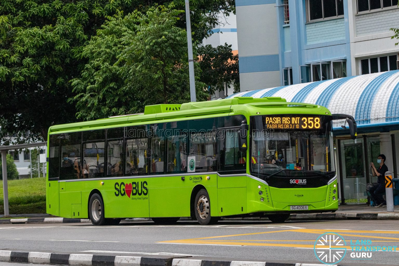 Bus 358 GoAhead Singapore CRRC C12 (SG4006X) Land Transport Guru