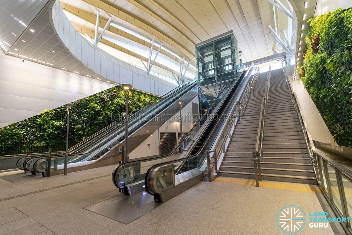 Gardens By The Bay MRT Station Lifts Escalators To Exit 1 Land   Gardens By The Bay MRT Station Nov22 22 1200x800 