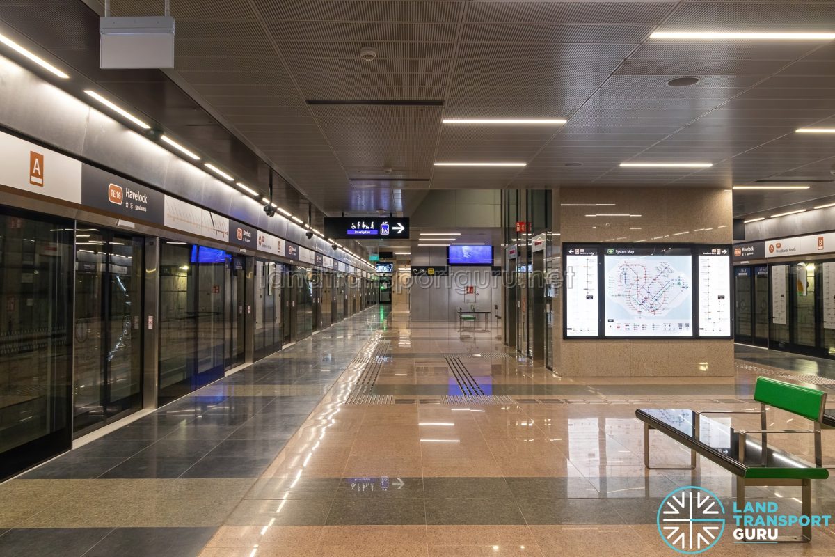 Havelock MRT Station Lifts at Platform Level Land Transport Guru