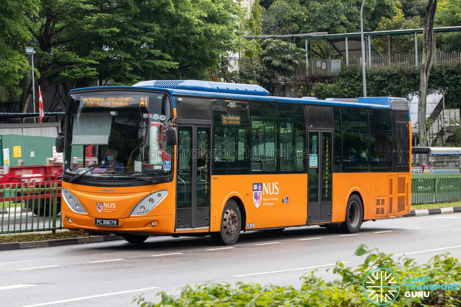 Nus Isb A1 Comfortdelgro Bus Volvo B9l Pc3867r Land Transport Guru