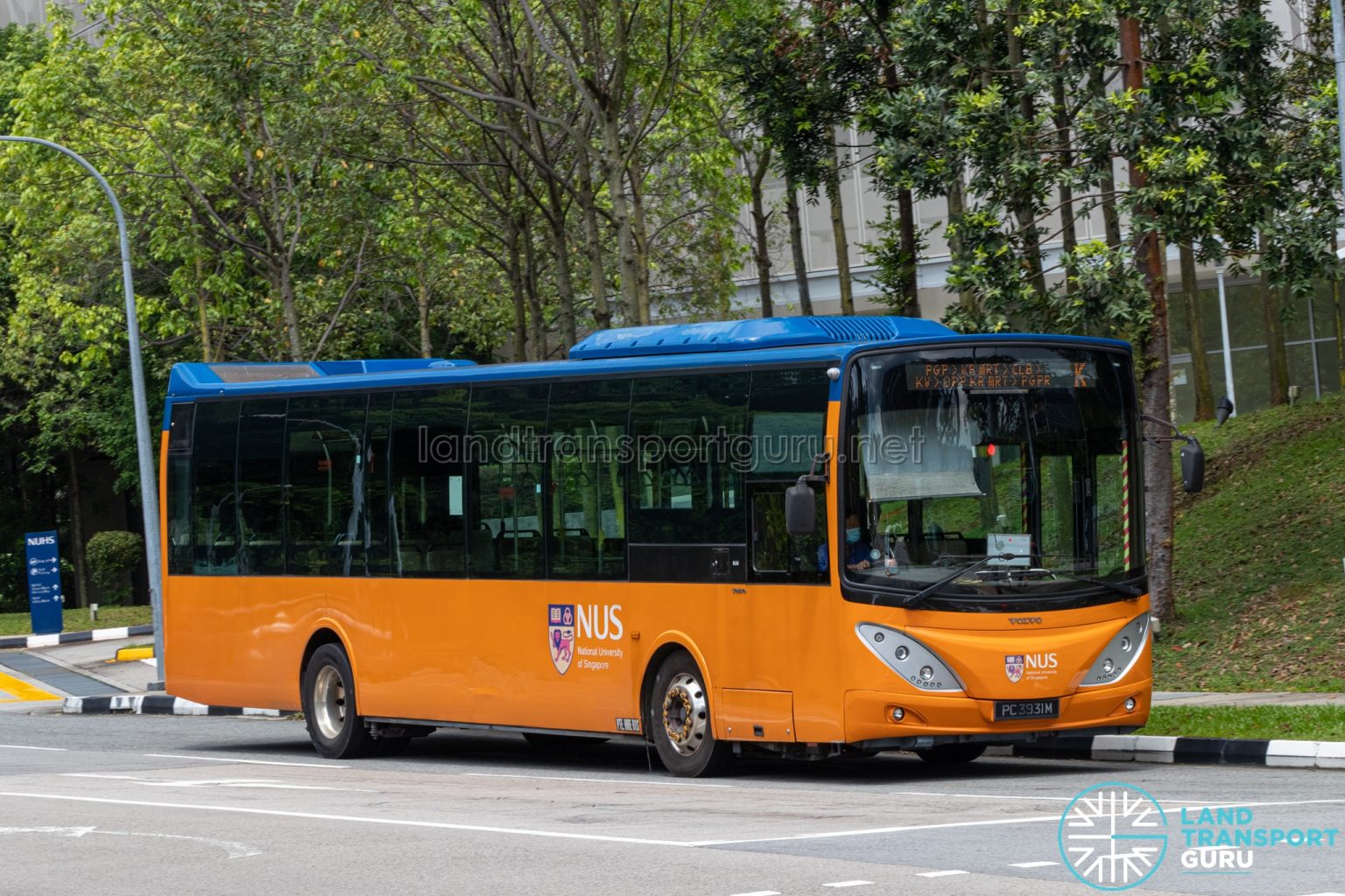 Nus Isb K Comfortdelgro Bus Volvo B9l Pc3931m Land Transport Guru