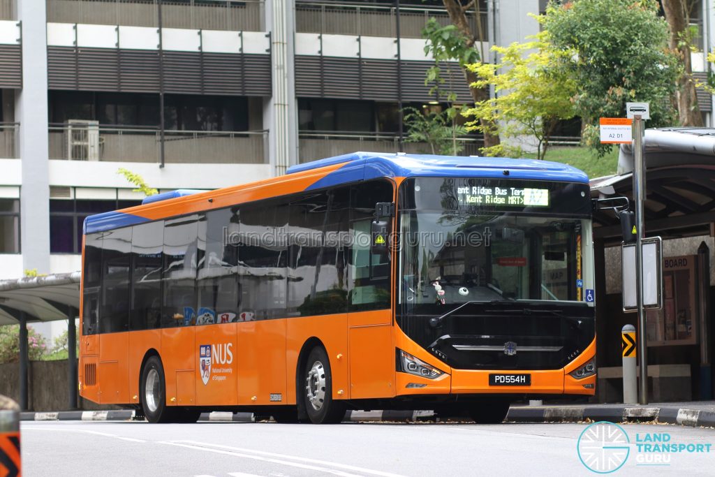 NUS ISB A2 - ComfortDelGro Bus Zhongtong N12 (PD554H)