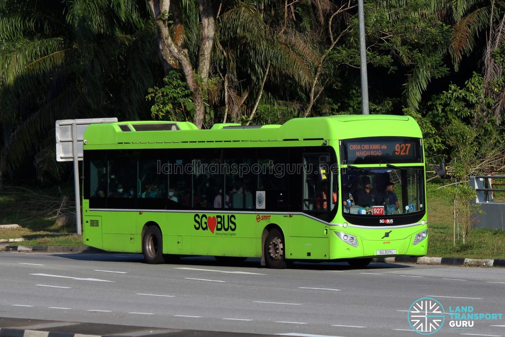 Bus 927 - SMRT Buses Volvo B5LH (SG3011L)