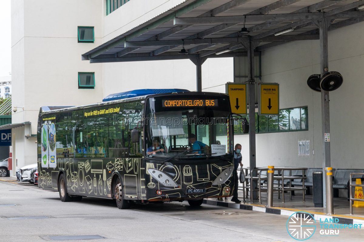 Tampines Retail Park Shuttle Tampines Comfortdelgro Bus Volvo B9l