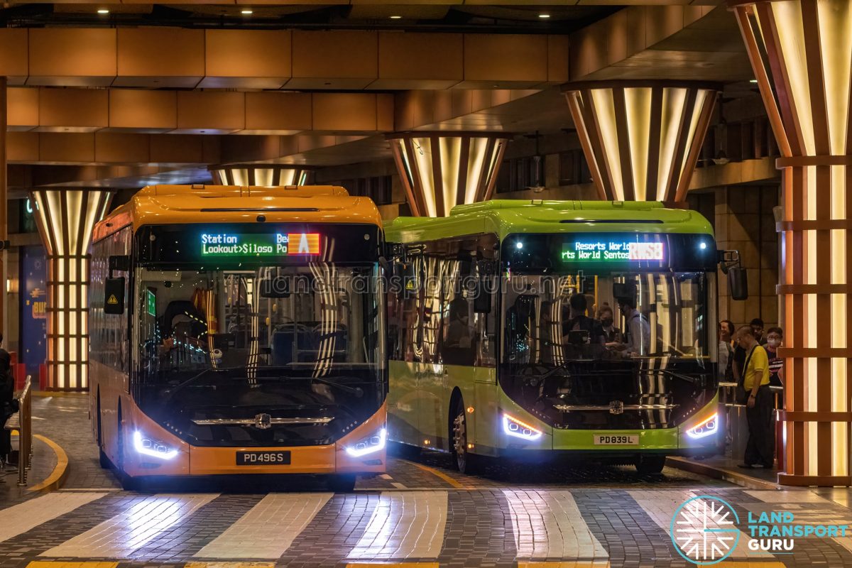 Zhongtong N12 buses operated by ComfortDelGro Bus & Tong Tar Transport ...