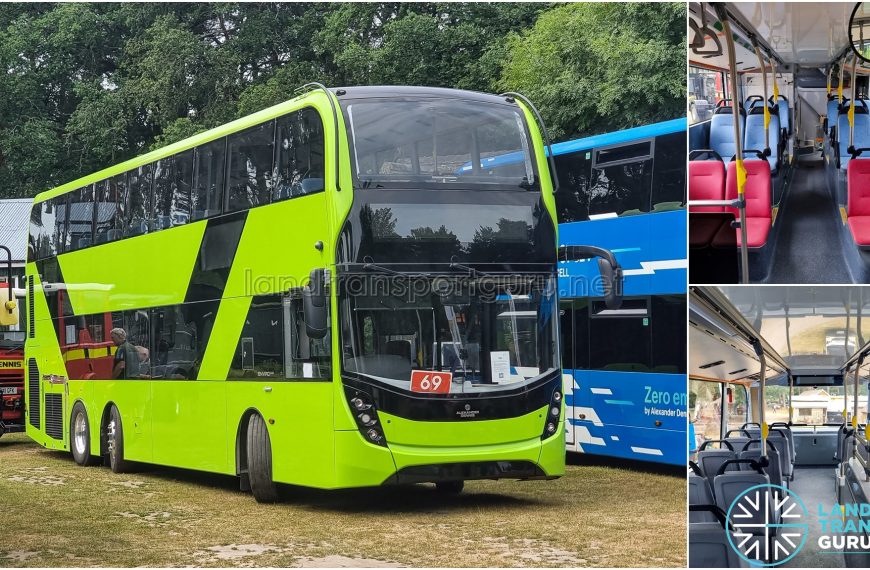 Alexander Dennis Enviro500 (3 Door): Singapore prototype in the UK