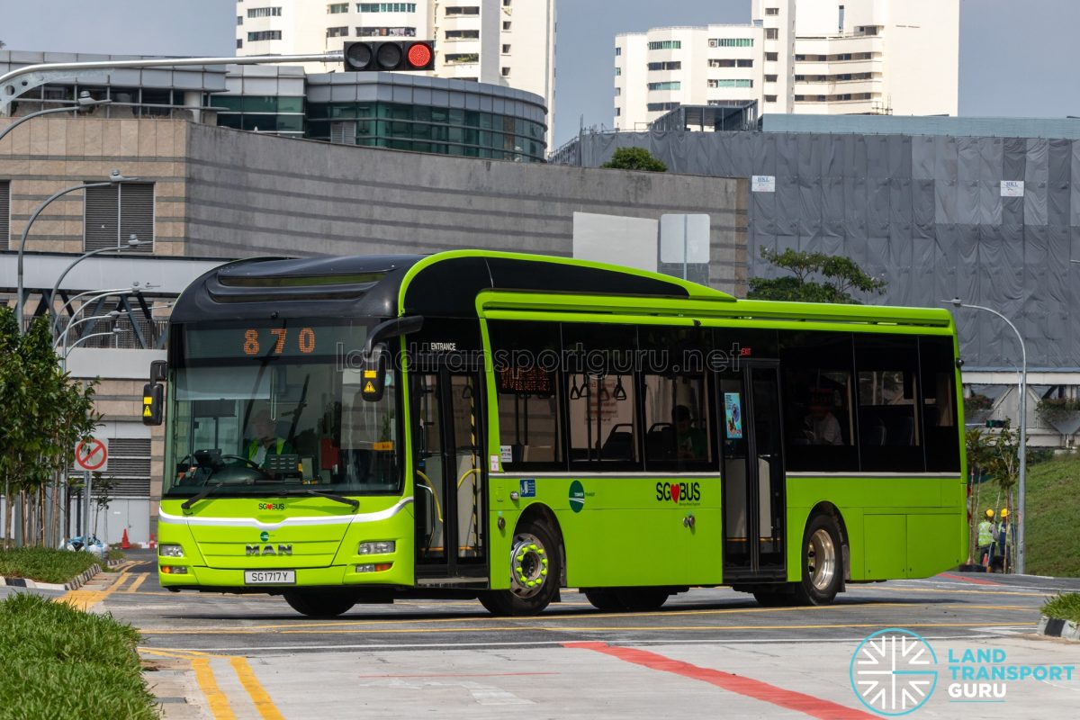 Bus 870 – Tower Transit MAN A22 (SG1717Y) | Land Transport Guru