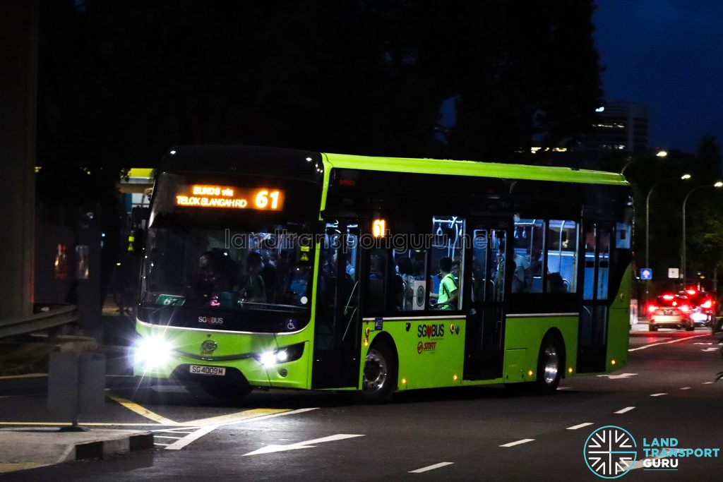 Bus 61 - SMRT Buses Ankai G9 (SG4009M)