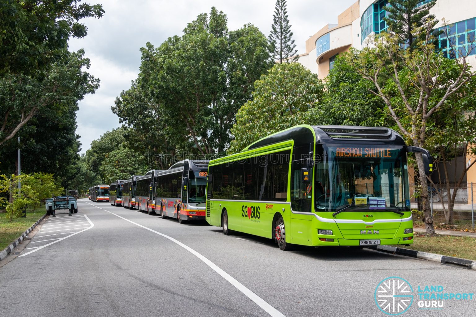 Singapore Airshow 2024 – Shuttle bus holding area at Changi Business ...