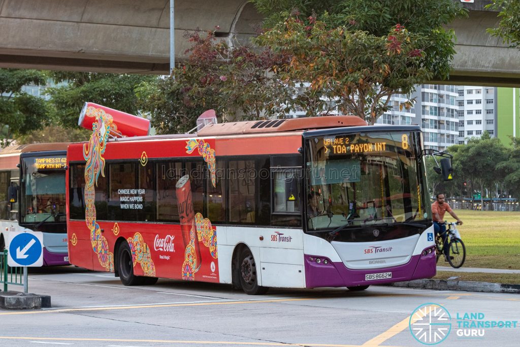 Bus 8 - SBS Transit Scania K230UB (SBS8662M)