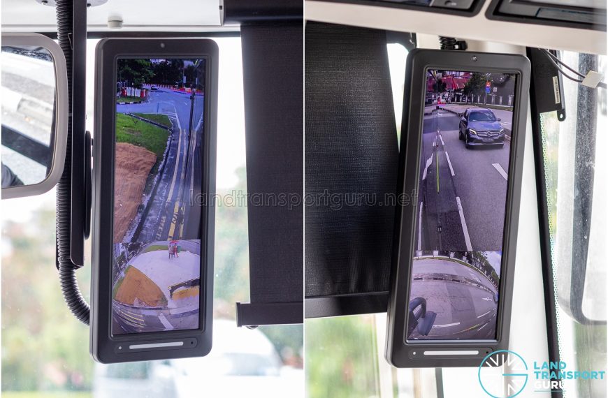 Camera mirror systems for buses