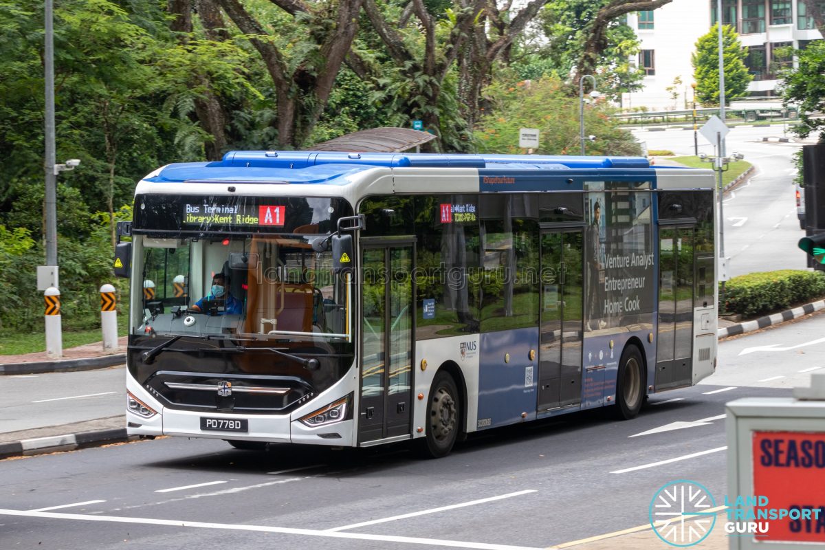 Nus Isb A1 Comfortdelgro Bus Zhongtong N12 Pd778d Land Transport Guru