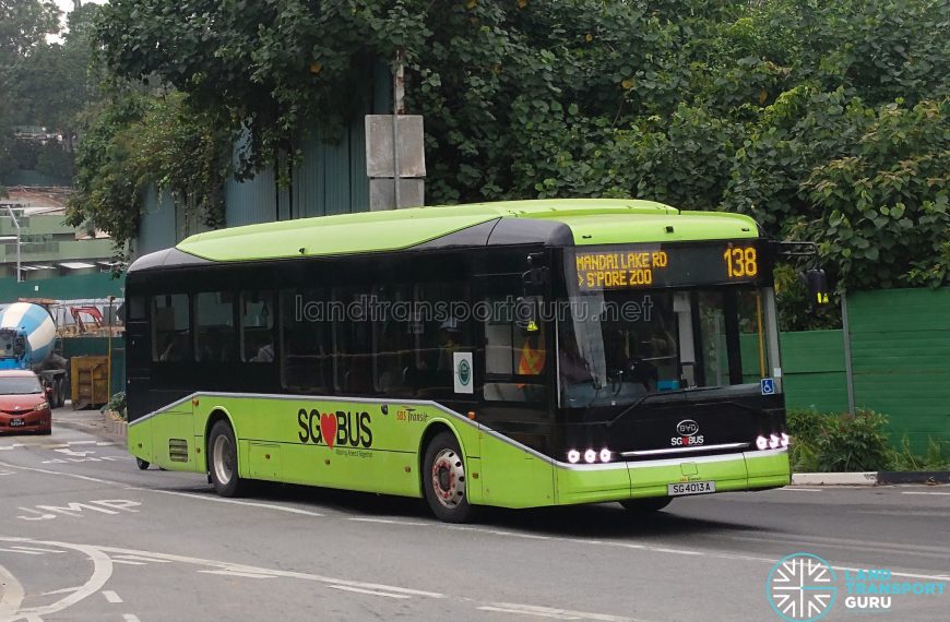 Bus 138 - SBS Transit BYD B12A03 (SG4013A)