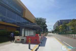 New bus stops along Tampines North Dr 2 (Apr24)