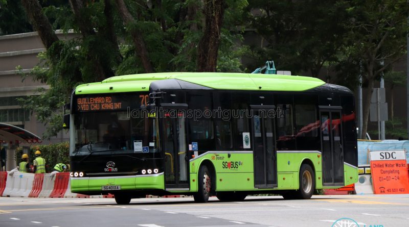 Bus 70 - SBS Transit BYD B12A03 (SG4013A)