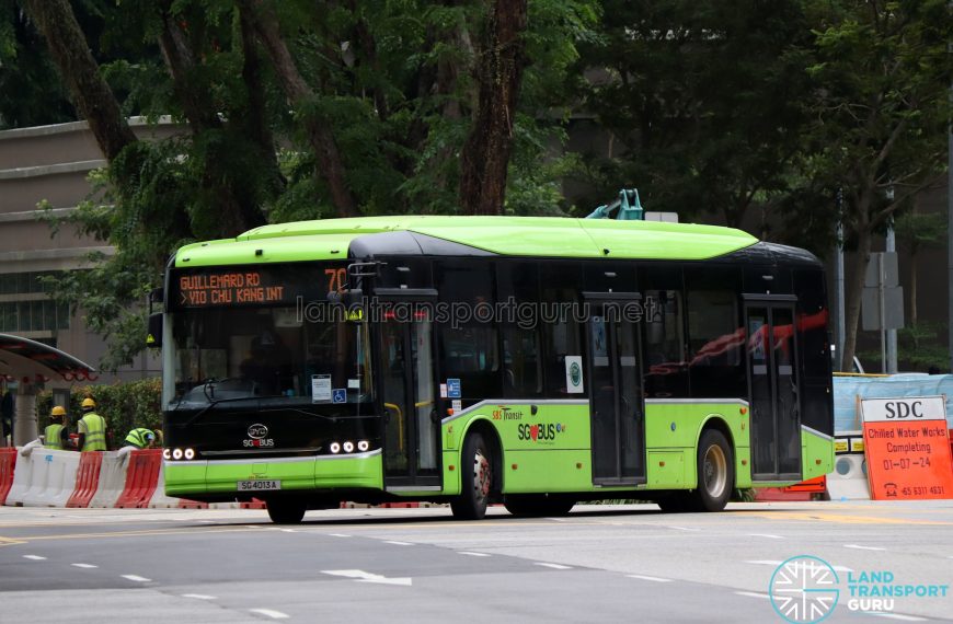 Bus 70 - SBS Transit BYD B12A03 (SG4013A)