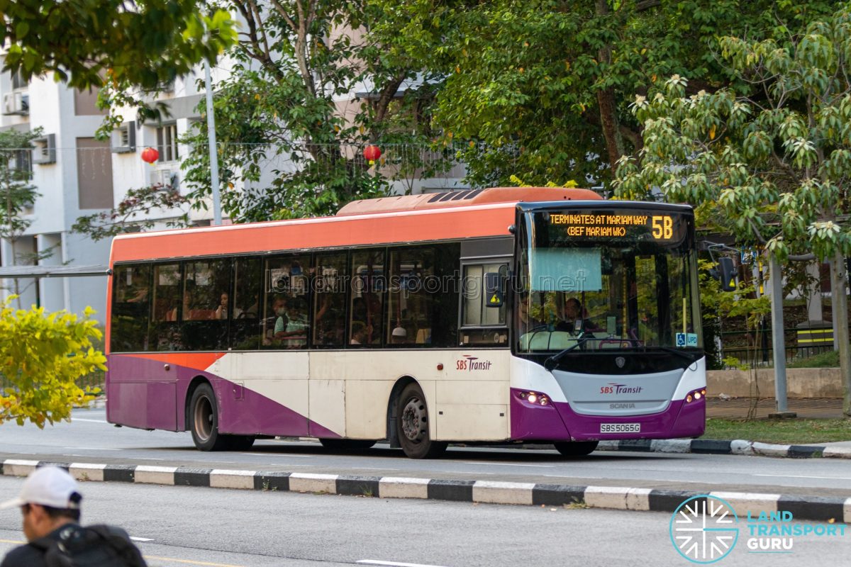 Bus 5B – SBS Transit Scania K230UB Euro V (SBS5065G) | Land Transport Guru