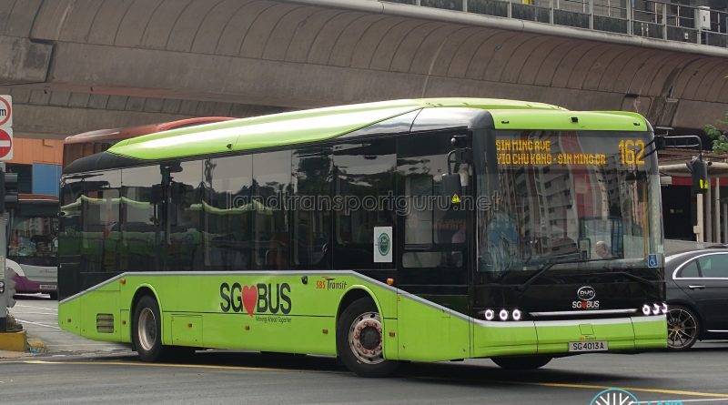 Bus 162 - SBS Transit BYD B12A03 (SG4013A)