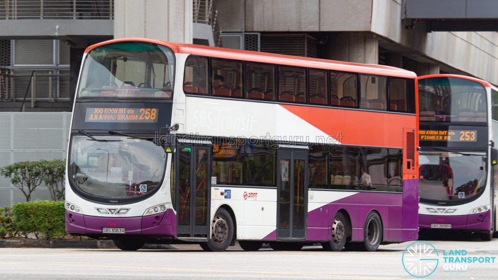 Bus 258 - SMRT Buses Volvo B9TL Wright (SBS3063A)