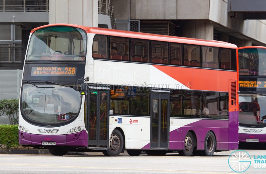 Bus 258 - SMRT Buses Volvo B9TL Wright (SBS3063A)