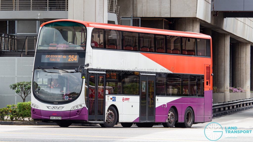 Bus 254 - SMRT Buses Volvo B9TL Wright (SBS3202R)