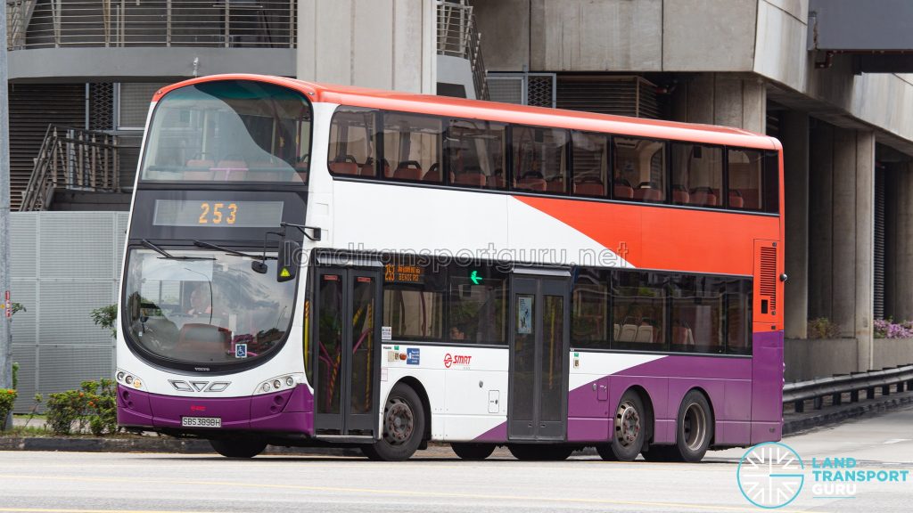 Bus 253 - SMRT Buses Volvo B9TL Wright (SBS3898H)