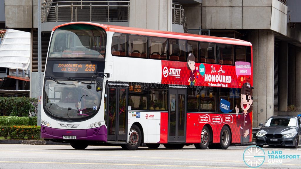 Bus 255 - SMRT Buses Volvo B9TL Wright (SG5323Z)